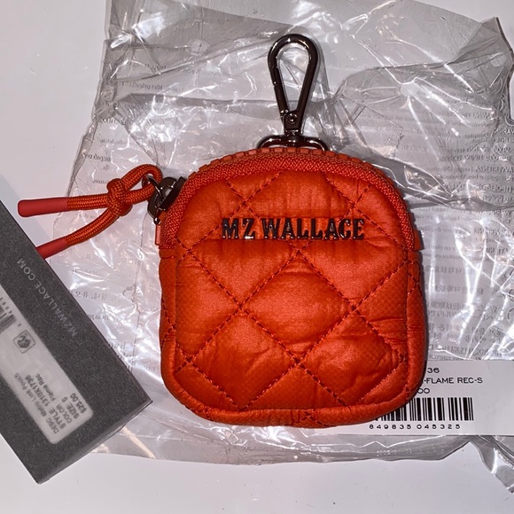 MZ Wallace Small Metro Link Pouch in Flame - Picture 4 of 15
